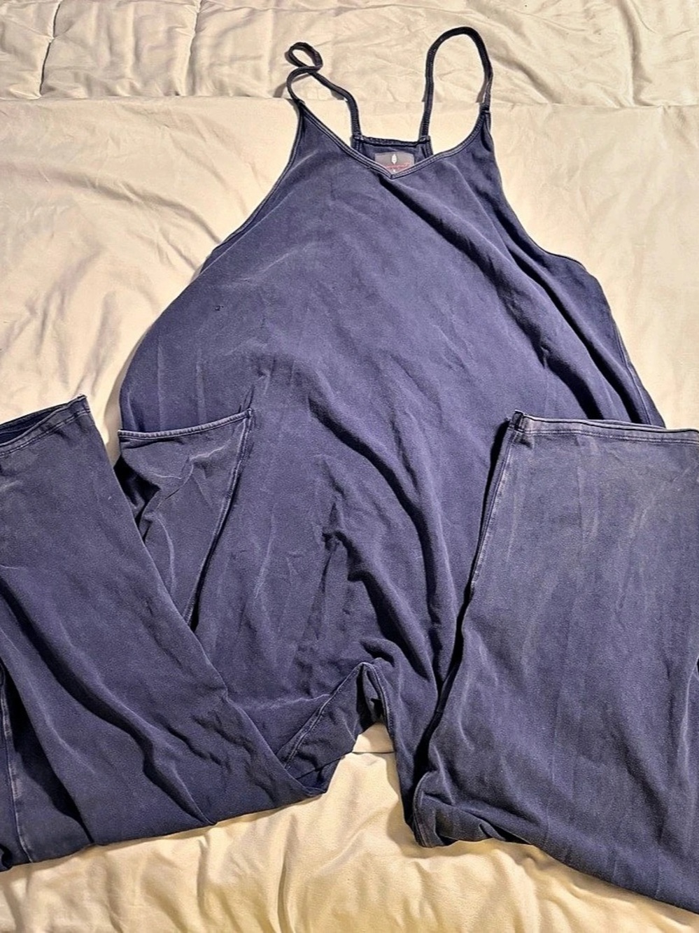 Free People Hot Shot Onesie in Blue Indigo size Small